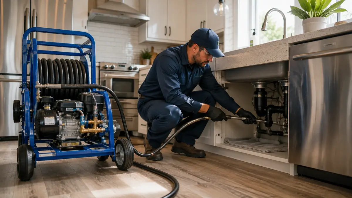 Kitchen Drain Hydro Jetting in Lemon Grove